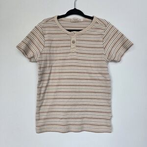 WHEAT Organic Cotton Striped Top, 7y